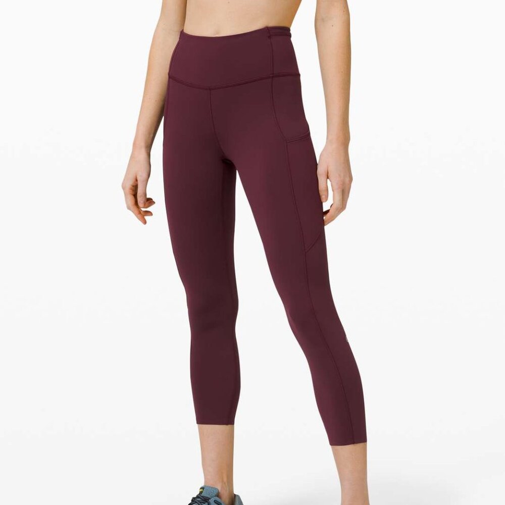 Lululemon Fast and Free High-Rise Crop II 23" *Non-Reflective - size 4